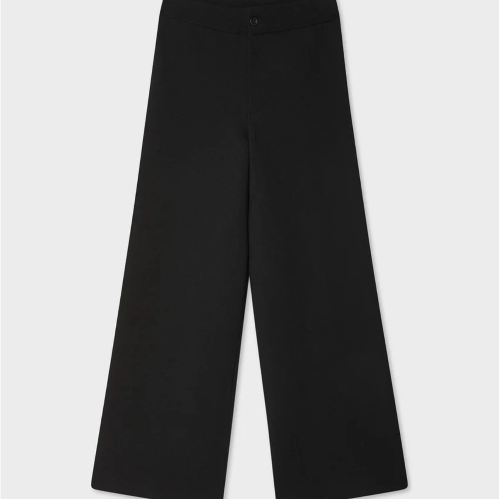 BNWT White + Warren Superfine Organic Cotton Wide Leg Pant Size Medium $345